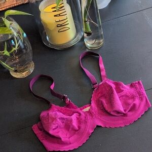 Playtex Magenta Lace Bra